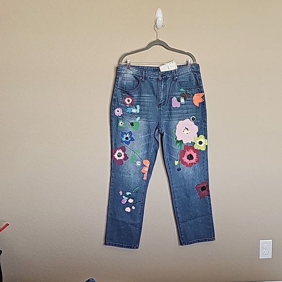 Pantalon Denim - NWT PANTALON PAINTED JEANS